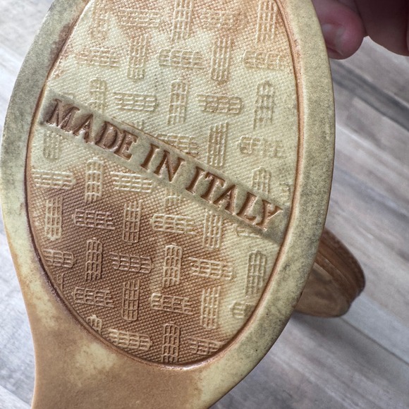 Italian Shoemakers Brown Wedge Sandals - Picture 6 of 8